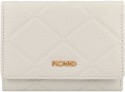 Picard Portemonnee RFID-bescherming Leer 12.5 cm - Dames - Horizontaal - white lily