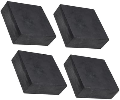 LIVIA HOME- Antitrillingspads 4 Stuks - Rubber - 100 mm x 100 mm x 40 mm - Antislip - Dempingsprestaties - Trillingsisolatie - Slijtvast - Trillingsisolatiematten