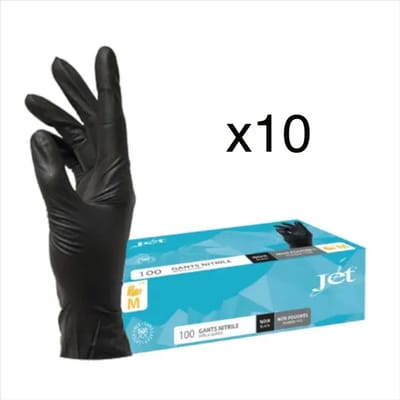 Handschoenen Nitril ongepoederd zwart maat M, CAT I | Inhoud: 1000 | Omdoos | Latexvrij