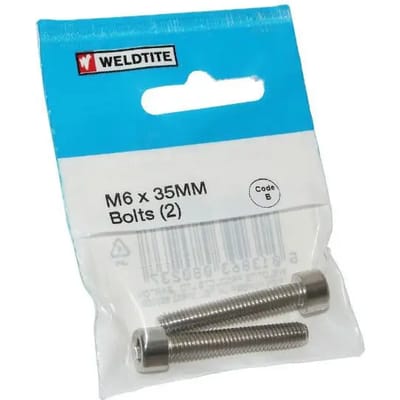 Paar fietsschroeven Weldtite M6 X 35 mm