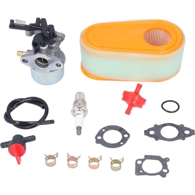 Carburateur Vervangingsset met Brandstoffilter Bougie voor 875 Exi 190 CC Grasmaaier orange