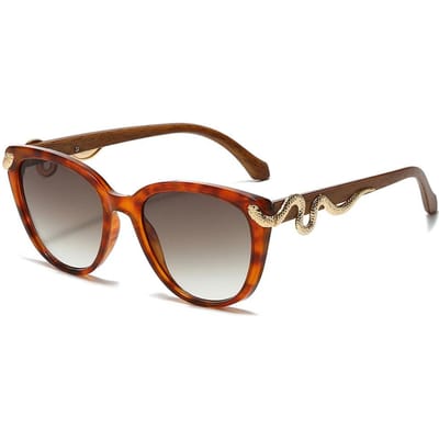 Lunettes de soleil œil de chat dorées motif serpent vintage y2k pour femmes et messieurs Lunettes de soleil Punk Populaires Sexy Dames Luxe Designer Lunettes Solaires UV400