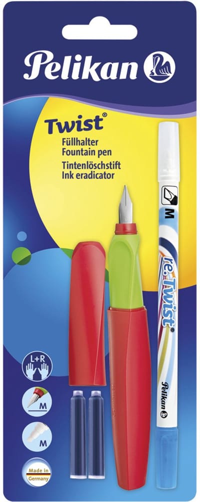 Pelikan 005585 vulpen Cartridgevulsysteem Meerkleurig 2 stuk(s)