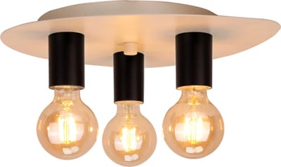Chericoni Colorato Plafondlamp - 3 Lichts - Zwart - IJzer & Metaal - Italiaans Design - Nederlandse Fabrikant.