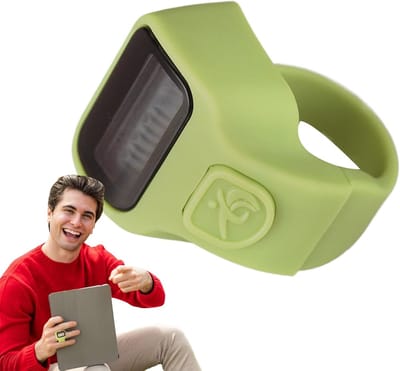 Vingerteller Clicker - Hand Teller - Activiteiten Bijhouden - Automatische Uitschakelfunctie - Tot 99999 - Groen