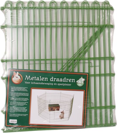Boon Knaagdieren- & Konijnenren - Appelgroen - 6 panelen van 67 x 60 cm