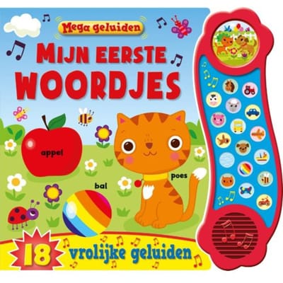 Geluidenboek Mijn Eerste Woordjes - Mega Geluiden