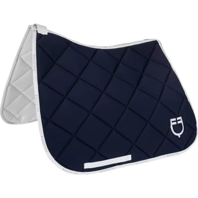 Dressuurtapijt voor paard van technische stof met logo Equestro