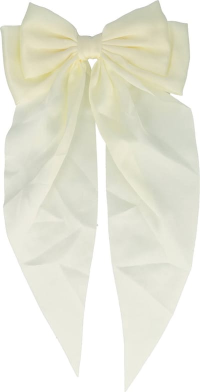 Haarsoires Haarspeld Patentspeld 8cm - Strik & Linten 13/30cm – Handmade – Crème - Haarspelden voor Dames - Haarklem - Haarclip - Haaraccessoires - Hair Clip - Decoratieve Haaraccessoire