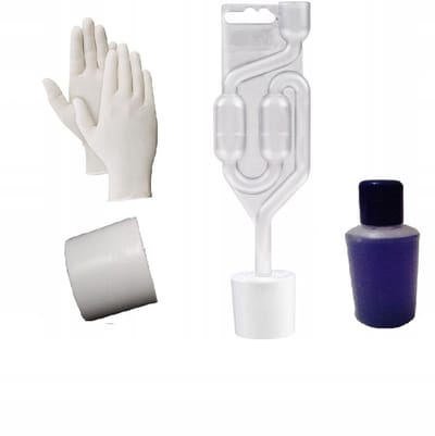 AMD TOOLS Pro Series - Koppakking Tester Set - CO2 Lektest Koelsysteem - Inclusief Adapter 37-41mm - 50ml Reactievloeistof (25 tests) & Gratis Handschoenen