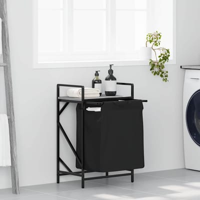 vidaXL - Wasmand - 1 - vak - met - plank - grijs - sonoma - eiken