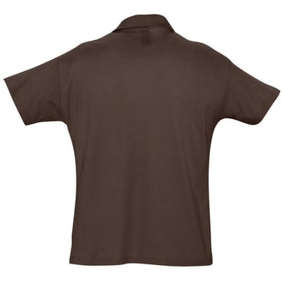 SOLS Heren Zomer II Pique Poloshirt met korte mouwen (Chocolade)