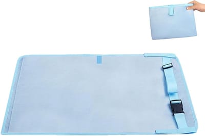 Vliegtuig Bed - Reisbed Kinderen - Comfortabel Reizen - Met Voetsteunhangmat - 76 x 44.5 cm - Blauw