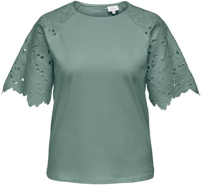 ONLY CARMAKOMA - CARLINA S/S O-NECK TOP JRS - Dames - T-shirts