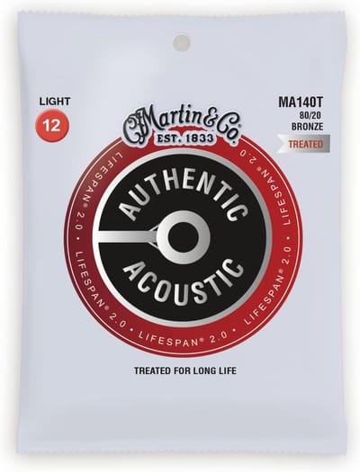 Martin MA140T Lifespan 2.0 Snaren voor Akoestische Gitaar (12-54) Bronze, Light