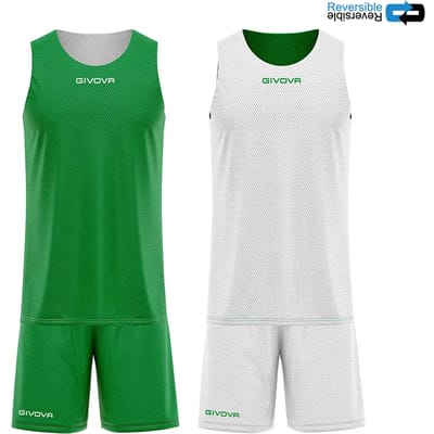 Givova Double Set Zonder Mouwen Groen,Wit L