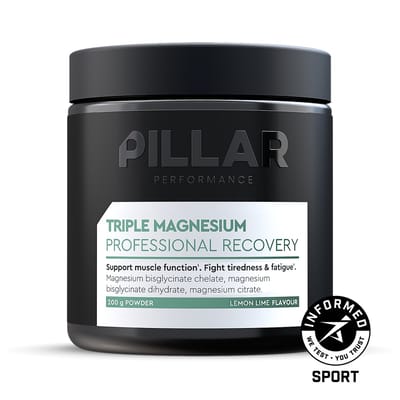 PILLAR Performance | Triple Magnesium Powder | Lemon Lime | pot - 200 g