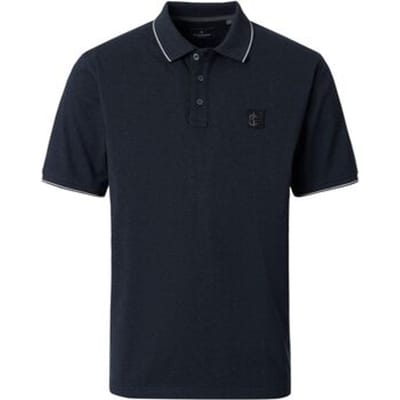CASAMODA Polo Jersey Tipping Donkerblauw (navy) - Maat XXL - Heren
