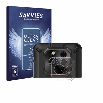 Savvies - Screenprotector voor Ulefone RugOne Xever 7 Pro (ALLEEN Camera Lens) - Folie Beschermfolie transparant 6 Stuks