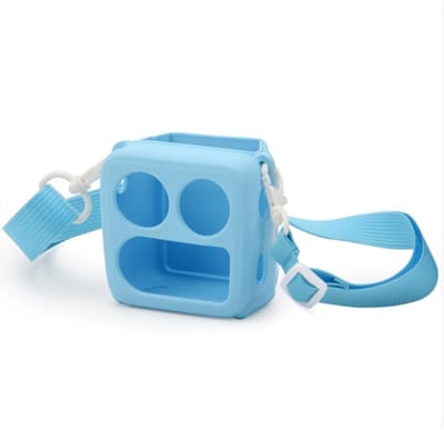 Allecto - Beschermhoes voor Yoto Mini 2024 - Silicone Case - Inclusief schouderband - Kaartvak - Duurzame bescherming - Ideaal voor kinderen - Ge