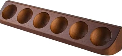 Golfbal Standaard - Golf Display - Collectie Tonen - Houten Constructie - 6 Ballen - Houtkleur