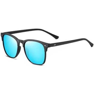 Nieuwe Gepolariseerde Zonnebril Klassieke Vintage Heren Zonnebril Anti-Reflecterend Spiegel Heren Buiten Zonnebrillen Mode Bril Uv400 blue