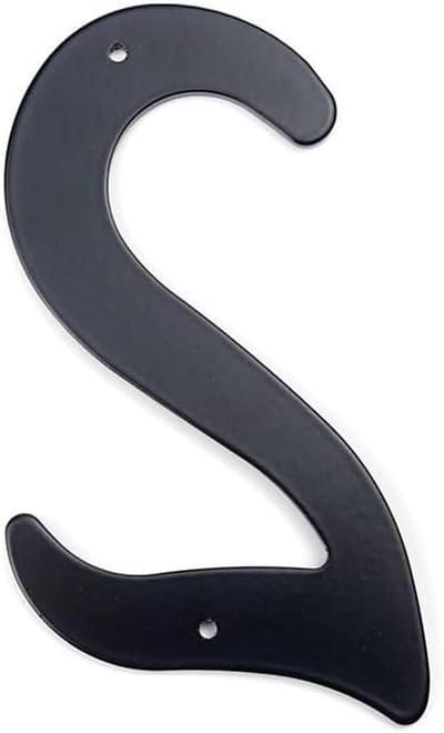 Huisnummer Zwart - Deurnummer Aluminium - Adres Aangeven - Weerbestendig Materiaal - 101 mm Hoog - Zwart