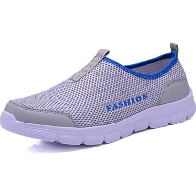 MAEDEF Lichtgewicht Casual Schoenen Ademend Instap Dames Heren Sneakers Antislip Unisex Flats Buiten Wandelschoenen Maat 35-46 35 lichtgrijze kleur