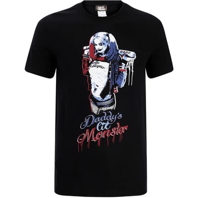 Suicide Squad Harley Quinn Daddy's Lil Monster Heren T-Shirt - Zwart - L