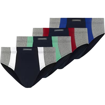 Jan Vanderstorm herren Set Van 4 Sportslips - 09 - donkerblauw - Plus Size