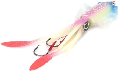 Dailygoods- Inktvis Lokken Lichtgevend - UV Inktvis Jigs - Vissen Aas - Zacht Lokken - Octopus Lokken - Met Haak - Vissenaas