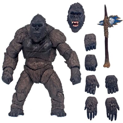SHF KING KONG Gorilla Actiefiguur Collectie Model Speelgoed Cadeau Gearticuleerde Gewrichten Beweegbare Vinyl Figuur Pop black