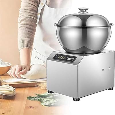 Deegmixer Roestvrij Staal - Professionele Mixer - Bakken En Koken - Krachtige Motor 1800W - 5L Capaciteit - Zilver