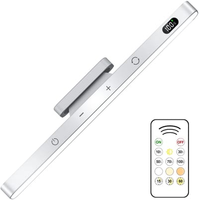 LED Wandlamp Met Afstandsbediening – Wit – 5W Oplaadbaar met Touch Control & Batterij Display – 2500mAh – 2 x Magnetische Bevestiging – Draadloze LED Verlichting voor Kast & Spiegel