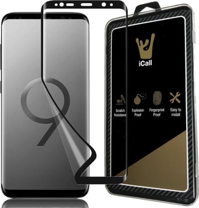 Screenprotector geschikt voor Samsung Galaxy S9 Plus - Glas PET Folie Screen Protector Transparant 0.2mm 9H