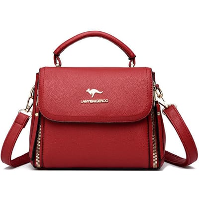 Nieuwe Zacht Leer Franse Schoudertas Dames Draagtas Modieus Temperament Grote Capaciteit Crossbody Tas brown