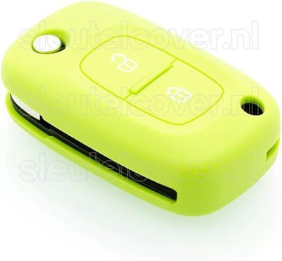 Autosleutel Hoesje geschikt voor Mercedes - SleutelCover - Silicone Autosleutel Cover - Sleutelhoesje Lime groen
