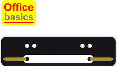 Snelhechtstrip Office Basics - PP - 25 stuks - zwart