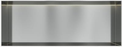 Hotbath &More Inbouwnis - 30 x 80 x 10 cm - Frameless - met LED-verlichting - RVS 316