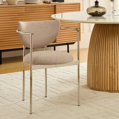 Eetkamerstoelen Set van 2 - Scandinavische Eetkamerstoel - Stoffen Bekleding - Comfortabele Zitplaats - Moderne Keukenstoel - Minimalistisch Design - Ergonomische Rugleuning - Woonkamerstoel - Eenvoudige Montage - Beige