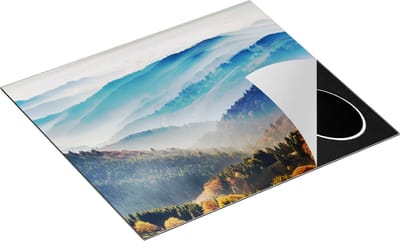 Chefcare Inductie Beschermer Heuvel Landschap van het Zwarte Wout Bos - 60x50 cm - Afdekplaat Inductie - Kookplaat Beschermer - Inductie Mat