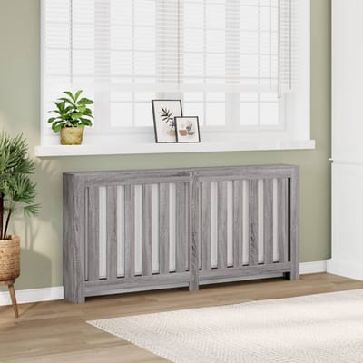 vidaXL Radiatorombouw 175x20x82 cm bewerkt hout grijs sonoma eiken