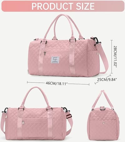 Handbagage tas Weekendtas zwemtas waterdichte Reistas plunjezak Fitnesstas Trainingstas dames voor op reis sportschool,