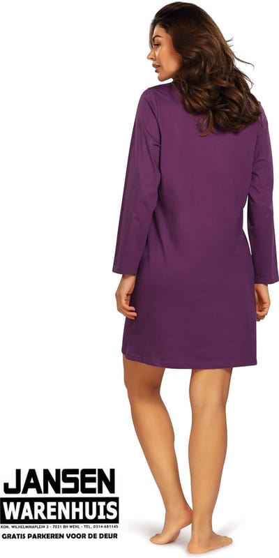 Dames Nachthemd 'Midnight' Purple