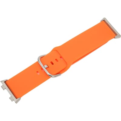 Zachte Siliconen Snelontgrendelingsbandjes voor Oppo Watch 2 46mm Verstelbare Siliconen Horlogeband Oranje oranje