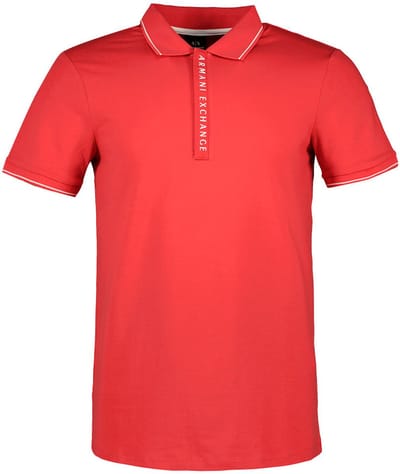 Armani Exchange 8nzf71z_jh2zu Korte Mouw Poloshirt Rood 2XL Man