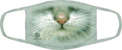The Mountain Mondmasker Kat – Grey Kitten Face – 3-Laags Katoen – Herbruikbaar
