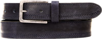 Presly & Sun Heren - Leren riem - Blauw - 85cm