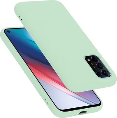 Cadorabo Hoesje geschikt voor Oppo FIND X3 LITE in LIQUID LICHT GROEN - Beschermhoes gemaakt van flexibel TPU silicone Case Cover