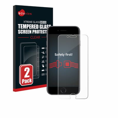 Savvies - Glas Screenprotector voor Apple iPhone 8 - Gehard Beschermglas 9H 2 Stuks